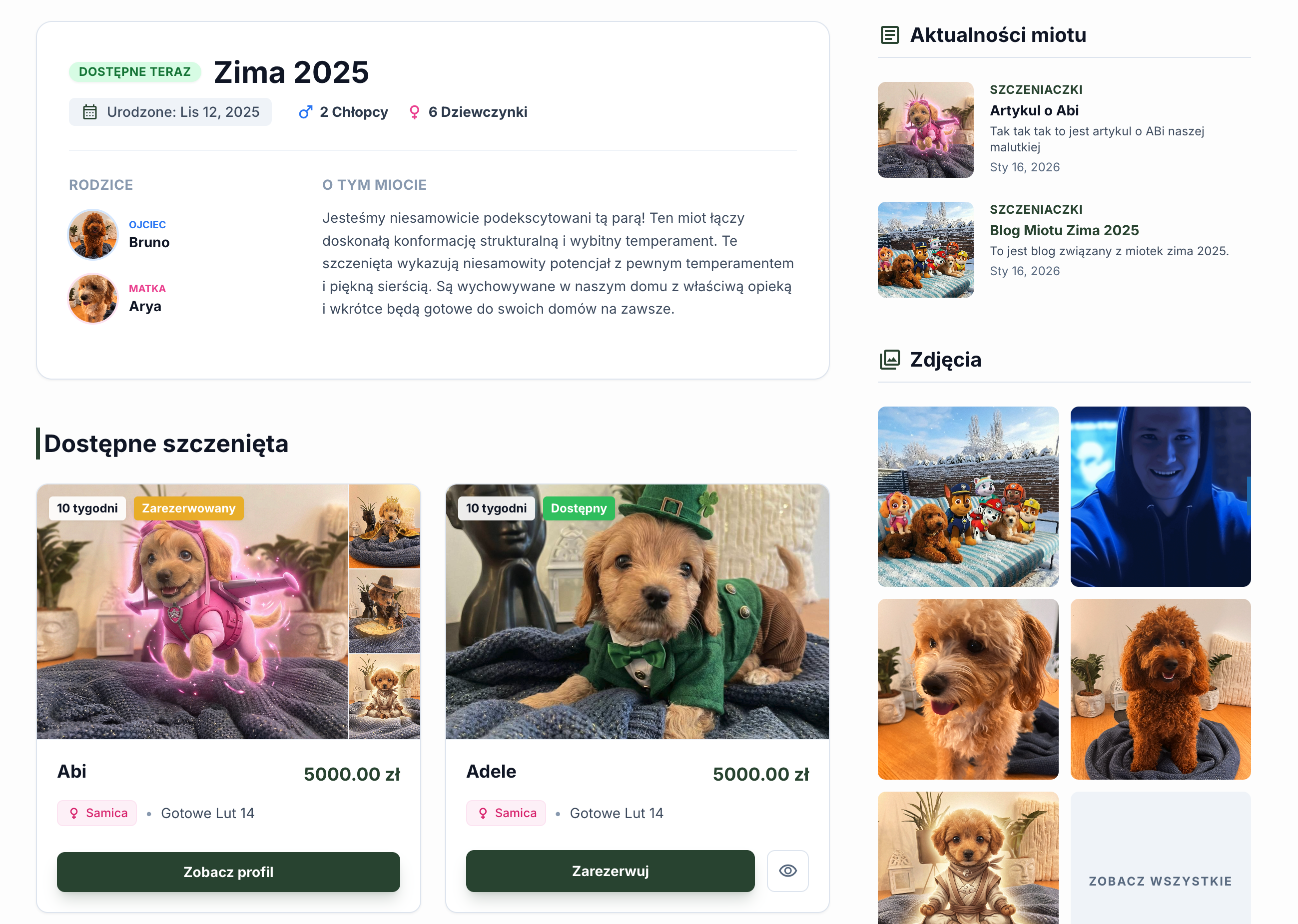 Professional Breeding Showcase